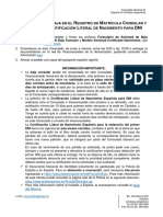 RMC7. Requisitos Para Baja en El RMC y Partida Para DNI