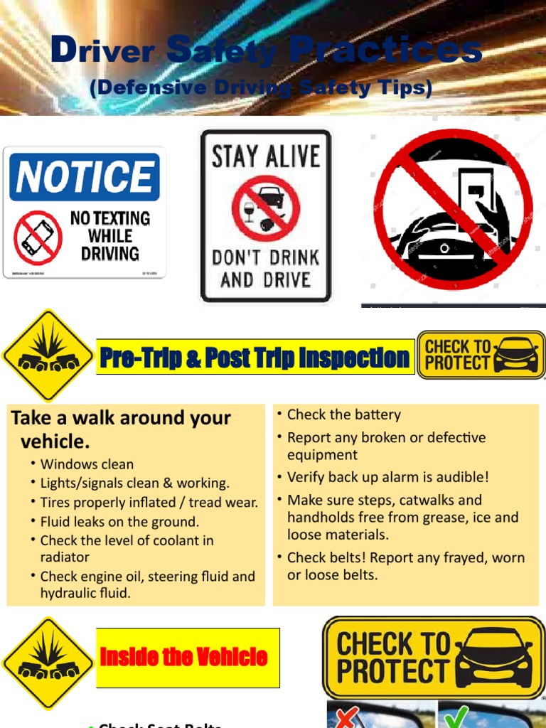 River Afety (Defensive Driving Safety Tips) PDF