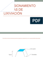 Dimensionamiento de pilas de lixiviación: cálculos para establecer taza de riego