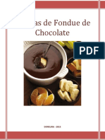 Recetario Fondue de Chocolate