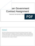 Mexican Government Contract Assignment: Gerardo Hernández Galaviz