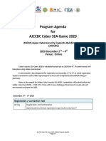 AJCCBC Cyber SEA Game 2020 Program