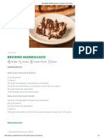 Brownie Marmoleado - Recetario Thermomix
