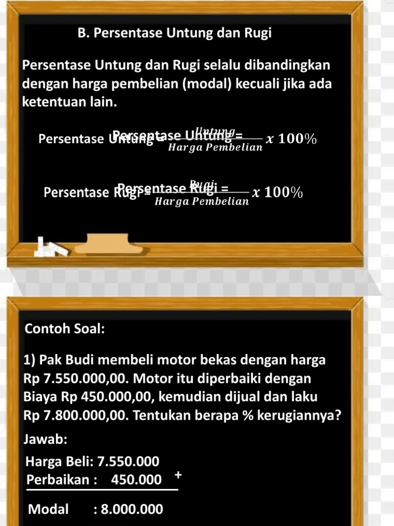 Persentase Untung Rugi | PDF