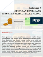P5 Struktur Modal Biaya Modal