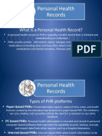 Personal Health Records