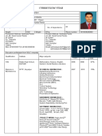 Curriculum Vitae Sample From NTTF