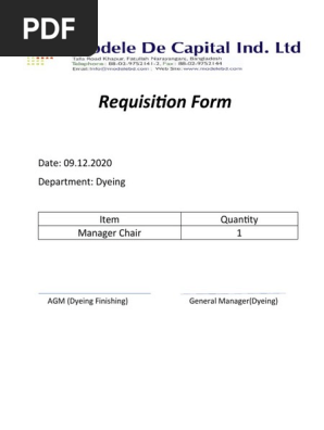 Requisition Form