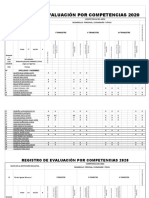 Registro de Evaluación Por Competencias 2020-1