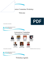 Automation Committee Workshop Welcome