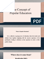 POPULAR EDUCATION