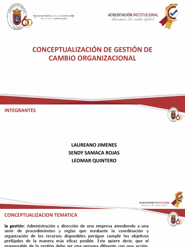 Cambio Organizacional | PDF | Gestión del cambio | Empresas