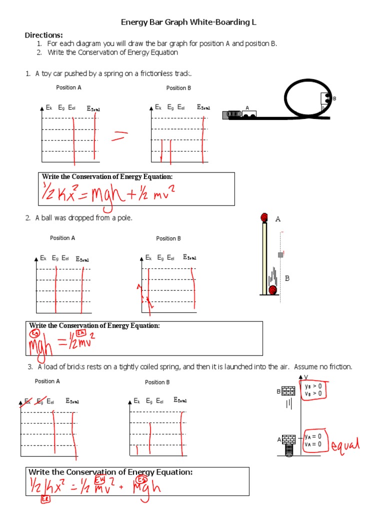 Energy Bar Chart Whiteboarding L PDF Force Physical Sciences