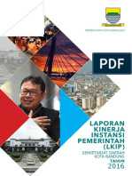 Pemerintah Kota Bandung Laporan Kinerja Instansi Pemerintah (Lkip) Sekretariat Daerah Kota Bandung Tahun