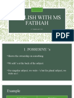 English With Ms Fatihah: 8 February 2021