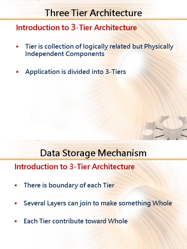 Overview of Three-Tier Architecture | PDF | Client–Server Model ...