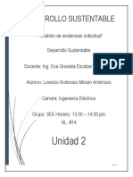 Unidad 2 Desarrollo Sustentable