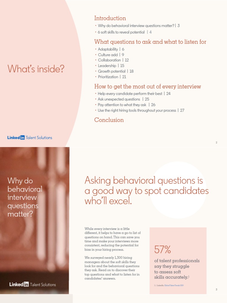 Behavioral Interview Guide | PDF | Linked In | Recruitment