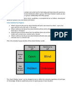 Open Blind: Johari Window