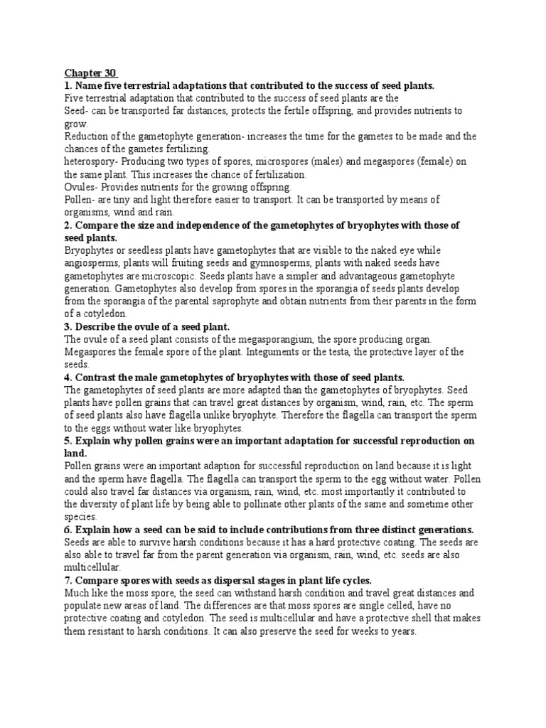 AP BIO DISCUSSION QUESTIONS