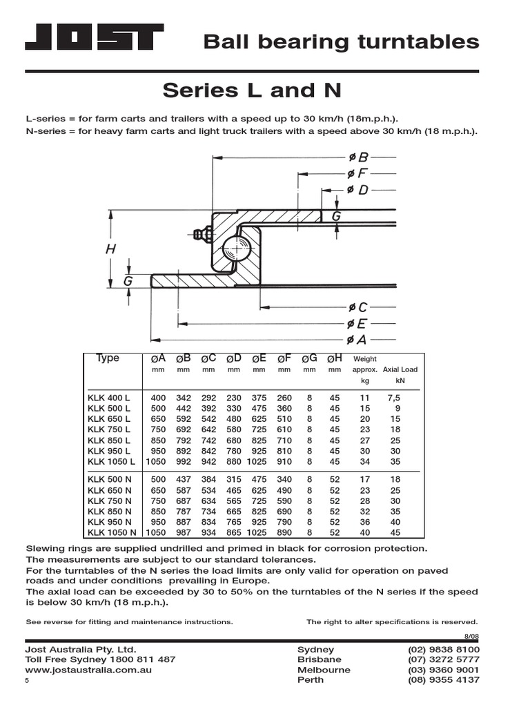 Turntable Ball Bearing | PDF | Bearing (Mechanical) | Manufactured Goods