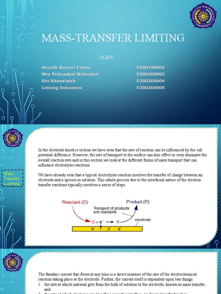 Mass Transfer Limiting | PDF | Diffusion | Reaction Rate