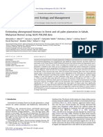 Estimating Aboveground Biomass in Forest and Oil Palm Plantation in Sabah