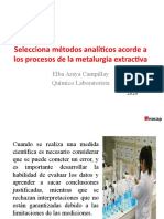 Selecciona Métodos Analíticos Acorde A Los Procesos de La