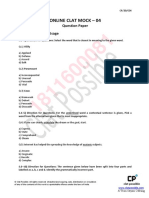 CLAT Mock 04 Ques .PDF - Paper