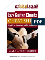 Jazz Guitar Chords Cheat Sheet