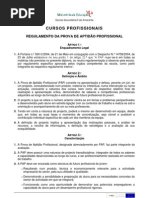 Regulamento da PAP - ESA