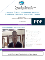 UIN Syarif Hidayatullah Jakarta Webinar Studi Sistem Informasi Ketahanan Psikologi
