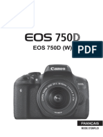 Notice CANON EOS 750D
