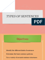 Module 2 Types of Sentences