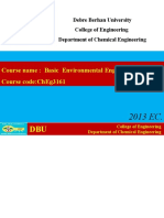 Course Name: Basic Environmental Engineering Course Code:Cheg3161