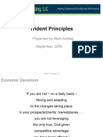 Trident Principles: Presented by Mark Kolibas September, 2009