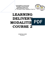 Learning Delivery Modalities Course 2