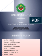Diabetes Mellitus: Oleh: Kelompok 7