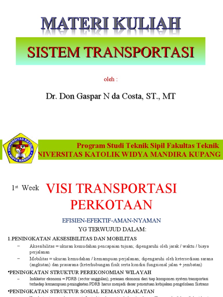 Tantangan dan Strategi Sistem Transportasi | PDF | Teknologi & Rekayasa