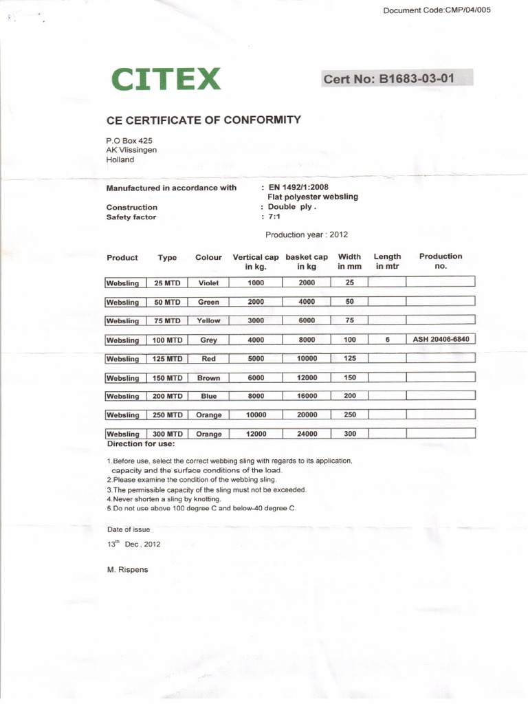 bing Sling Certificate 1 PDF