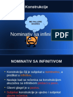 Nominativ Sa Infinitivom