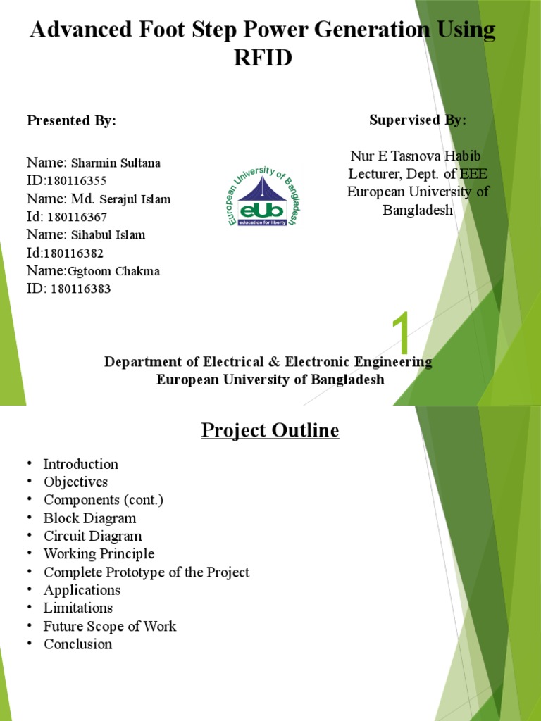 Advanced Footstep Power Generation System | PDF | Radio Frequency ...