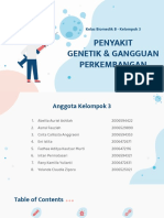 Penyakit Genetik Dan Gangguan Perkembangan - Kelompok 3