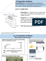 The Formula Used Is V F : Activity 1: Observing Waves in A Ripple Tank