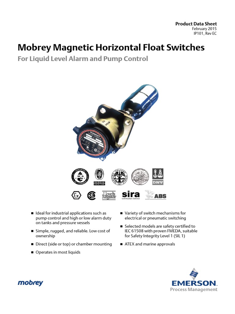 Mobrey Level Switch | PDF | Switch | Mechanical Engineering