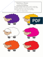 Rainbow Sheep File Folder Game