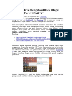 Tips Dan Trik Mengatasi Block Illegal Software CorelDRAW X7