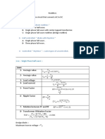 1-Uncontrolled " Diode Rectifiers ": 1 - Average Value 2 - Average Value 3 - Load Voltage 4 - Load Current 5 - From Factor