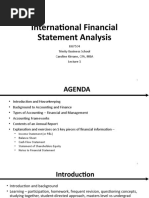 International Financial Statement Analysis: BU7504 Trinity Business School Caroline Kirrane, CFA, MBA