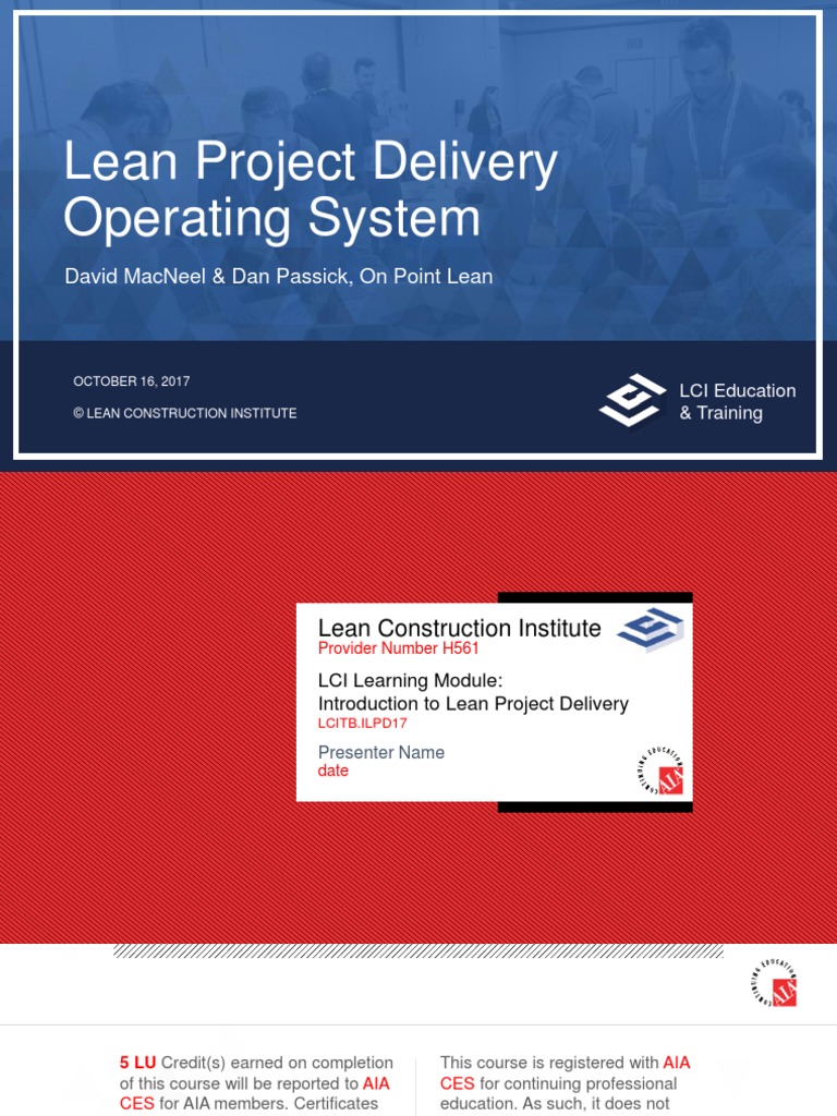 Introduction To Lean Project Delivery - MON1016 - MacNeel | PDF | Business